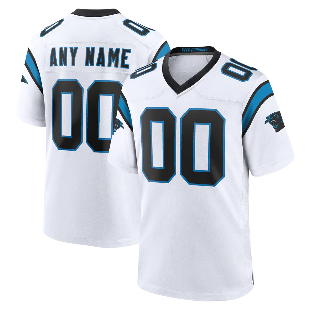 tocy Custom C.Panthers White Home Game Any Name & Numbers Stitched Jerseys