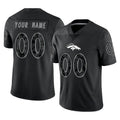 tocy Custom D.Broncos Black Reflective Limited Any Name & Numbers Stitched Jerseys