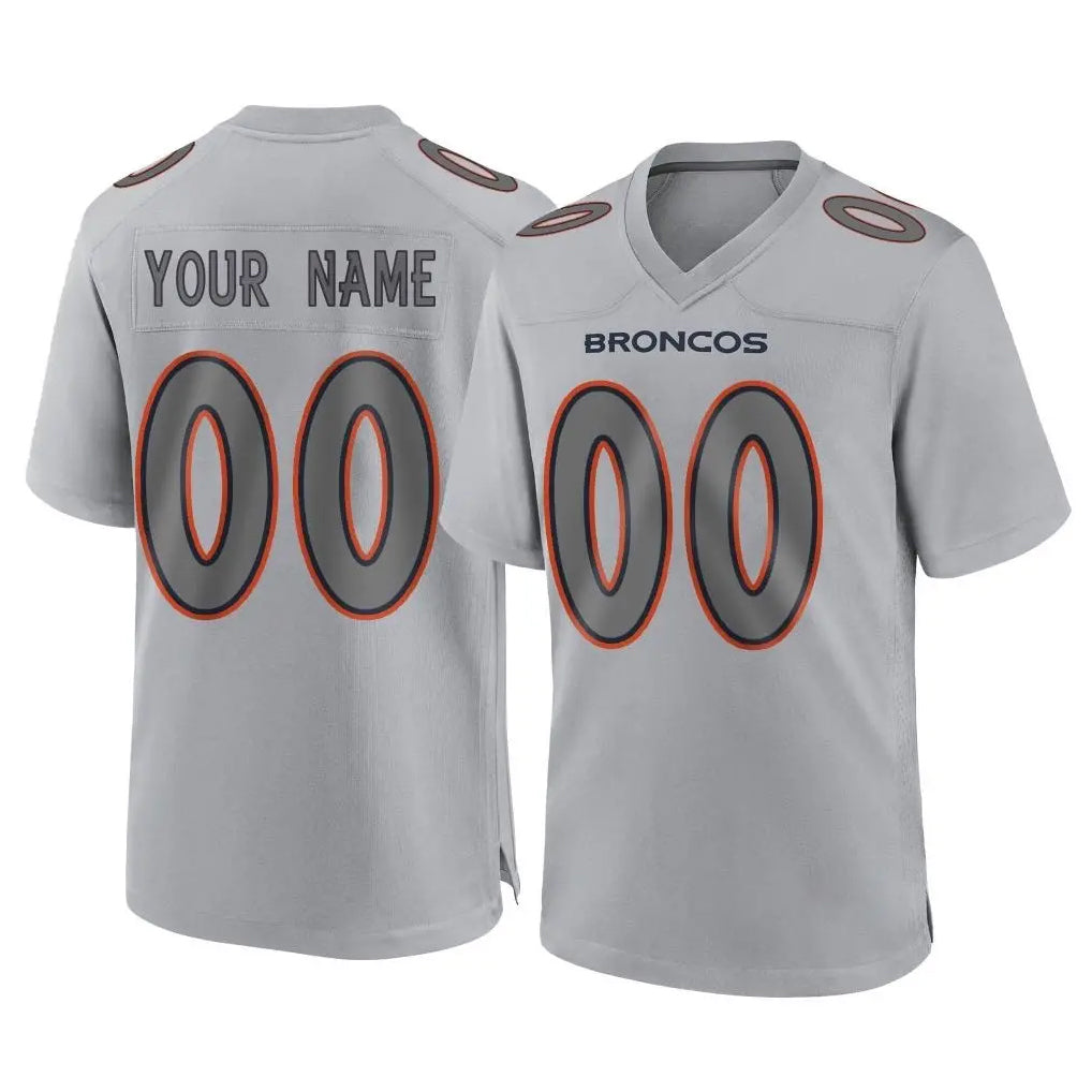 tocy Custom D.Broncos Gray Atmosphere Fashion Limited Game Any Name & Numbers Stitched Jerseys
