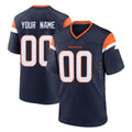 tocy Custom D.Broncos Navy Home Game Any Name & Numbers Stitched Jerseys