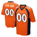 tocy Custom D.Broncos Orange Color Home Game Any Name & Numbers Stitched Jerseys