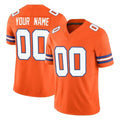 tocy Custom D.Broncos Orange Limited Alternate Vapor F.U.S.E. Throwback Game Any Name & Numbers Stitched Jerseys