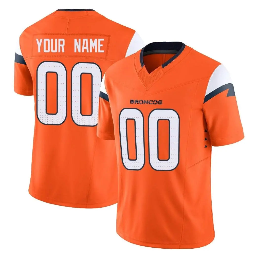 tocy Custom D.Broncos Orange Vapor F.U.S.E. Limited Home Game Any Name & Numbers Stitched Jerseys