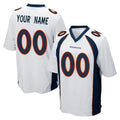 tocy Custom D.Broncos White Game Any Name & Numbers Stitched Jerseys