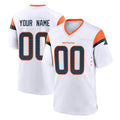 tocy Custom D.Broncos White Home Game Any Name & Numbers Stitched Jerseys