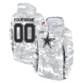 tocy Custom D.Cowboys Arctic Camo Salute to Service Hoodies Limited Game Any Name & Numbers Stitched Jerseys