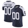 tocy Custom D.Cowboys Navy-White Limited Alternate Vapor Untouchable Home Game Any Name & Numbers Stitched Jerseys