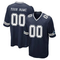 tocy Custom D.Cowboys Navy Home Game Any Name & Numbers Stitched Jerseys