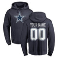 tocy Custom D.Cowboys Navy Pullover Hoodies Limited Any Name & Numbers Stitched Jerseys