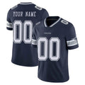 tocy Custom D.Cowboys Navy Vapor Untouchable Limited Home Game Any Name & Numbers Stitched Jerseys