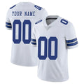 tocy Custom D.Cowboys White Vapor Untouchable Limited Home Game Any Name & Numbers Stitched Jerseys