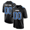 tocy Custom D.Lions Black Fashion Home Game Any Name & Numbers Stitched Jerseys
