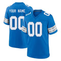 tocy Custom D.Lions Blue Alternate Home Game Any Name & Numbers Stitched Jerseys