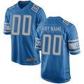 tocy Custom D.Lions Blue Replica Game Stitched Jerseys