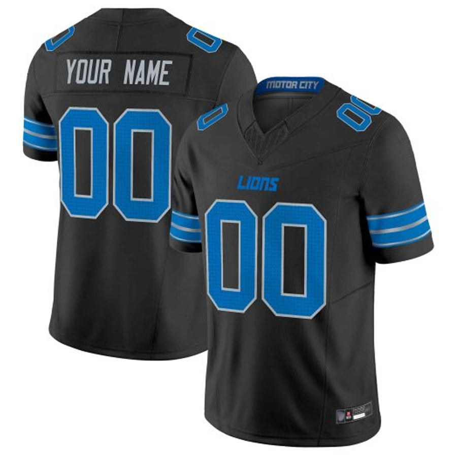tocy Custom D.Lions Blue Vapor F.U.S.E. Limited Elite Stitched Jerseys