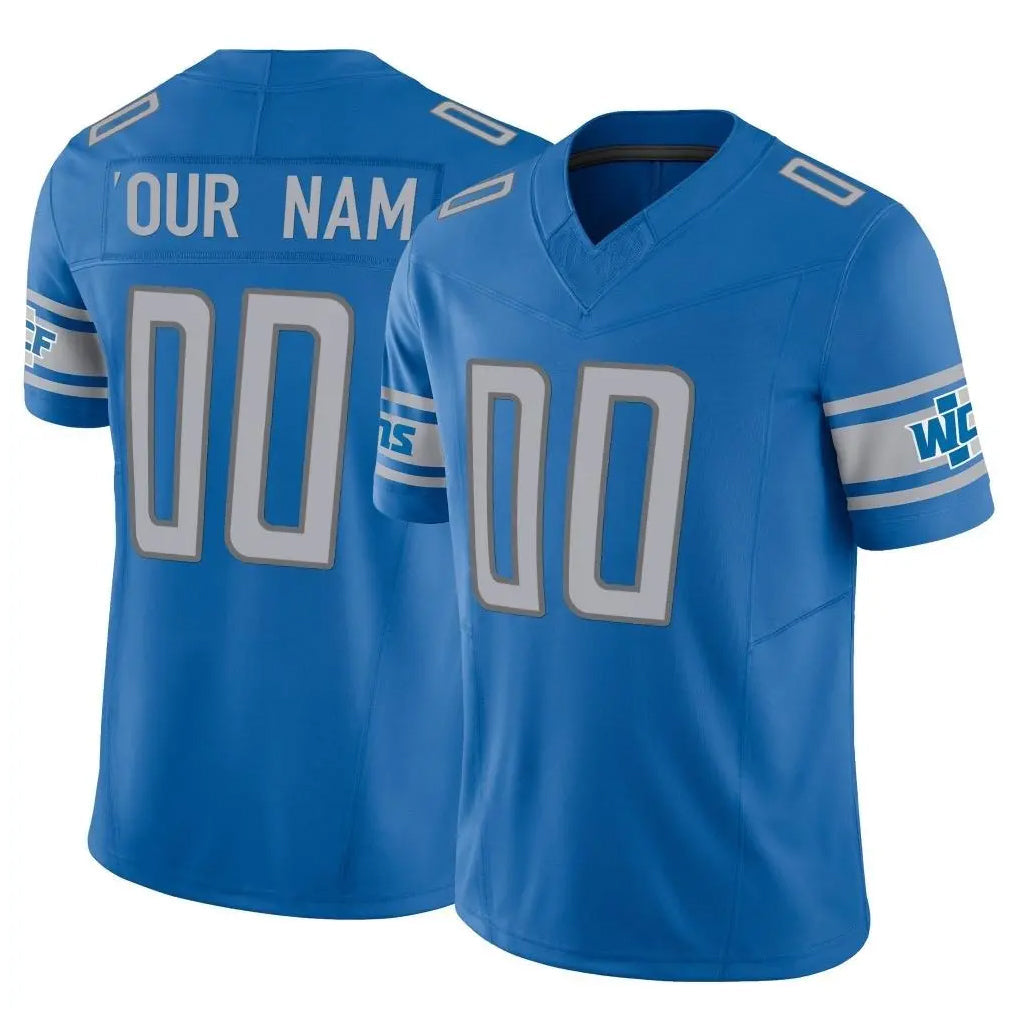 tocy Custom D.Lions Blue Vapor F.U.S.E. Limited Home Game Any Name & Numbers Stitched Jerseys