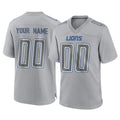 tocy Custom D.Lions Gray Atmosphere Fashion Home Game Any Name & Numbers Stitched Jerseys