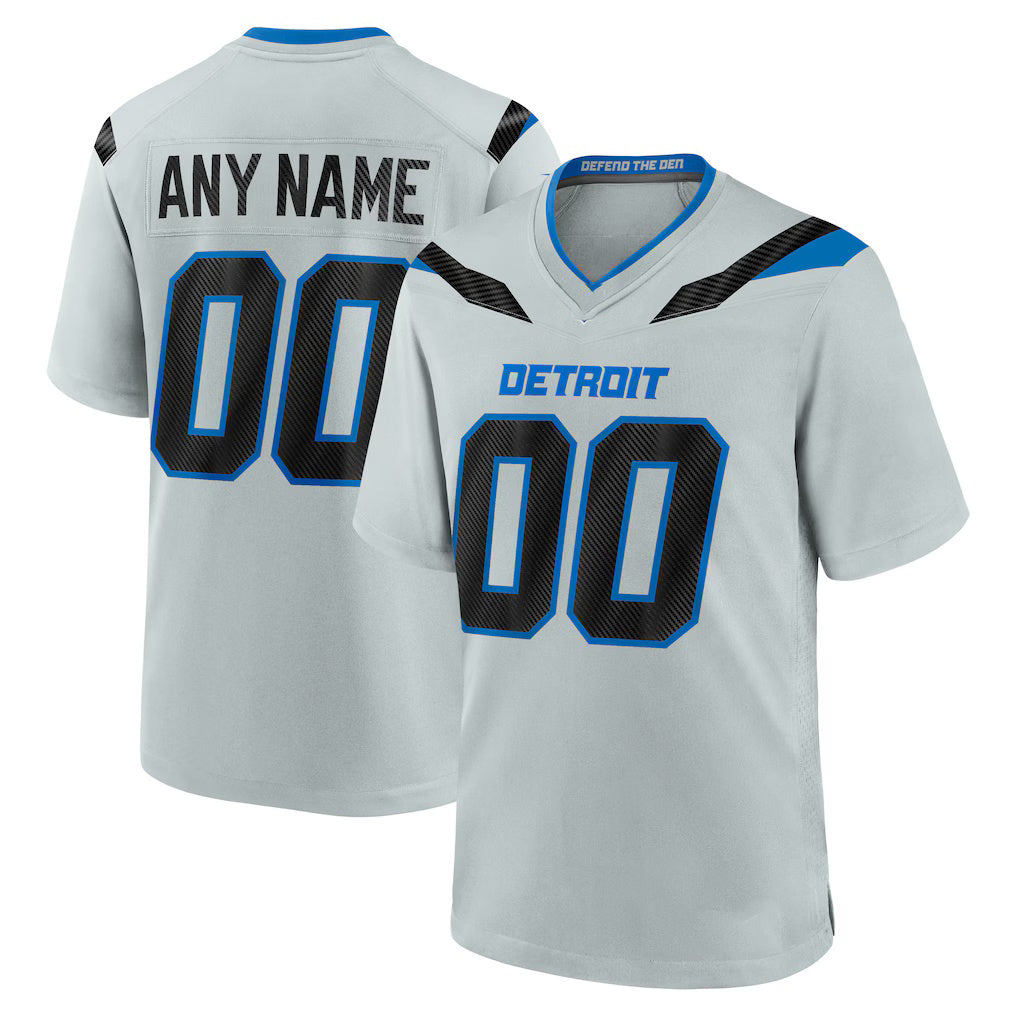 Tocy Custom D.Lions Silver 2026 Rivalries Collection Game Jersey