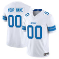 tocy Custom D.Lions White Vapor F.U.S.E. Limited Elite Stitched Jerseys