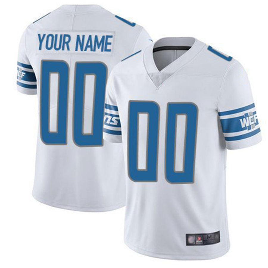 tocy Custom D.Lions White Vapor F.U.S.E. Limited Game Stitched Jerseys