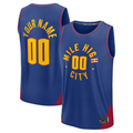 tocy Custom D.Nuggets  Blue Fast Break Jerseys - Statement Edition