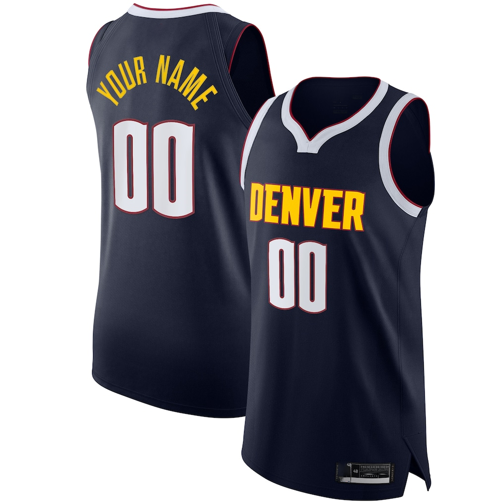 tocy Custom D.Nuggets Navy 2020-21 Authentic Jerseys - Icon Edition