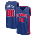 tocy Custom D.Pistons  Blue Fast Break Jerseys - Icon Edition