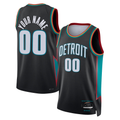 tocy Custom D.Pistons Charcoal 202526 City Edition Swingman Jerseys