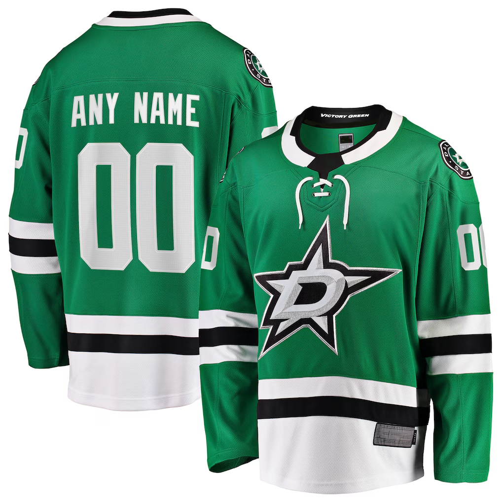 Tocy Custom D.Stars Green Home Breakaway Jerseys
