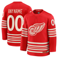 Tocy Custom D.Red wings Red Centennial Premium Jerseys