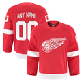 Tocy Custom D.Red wings Red Home Authentic Pro Jerseys