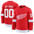 Tocy Custom D.Red wings Red Home Premium Jerseys