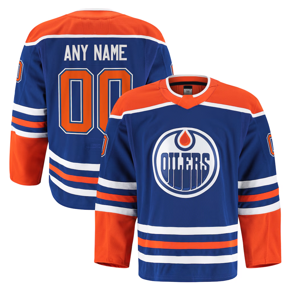 Tocy Custom E.Oilers Royal Home Authentic Pro Jerseys