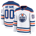 Tocy Custom E.Oilers White Away Premium Jerseys