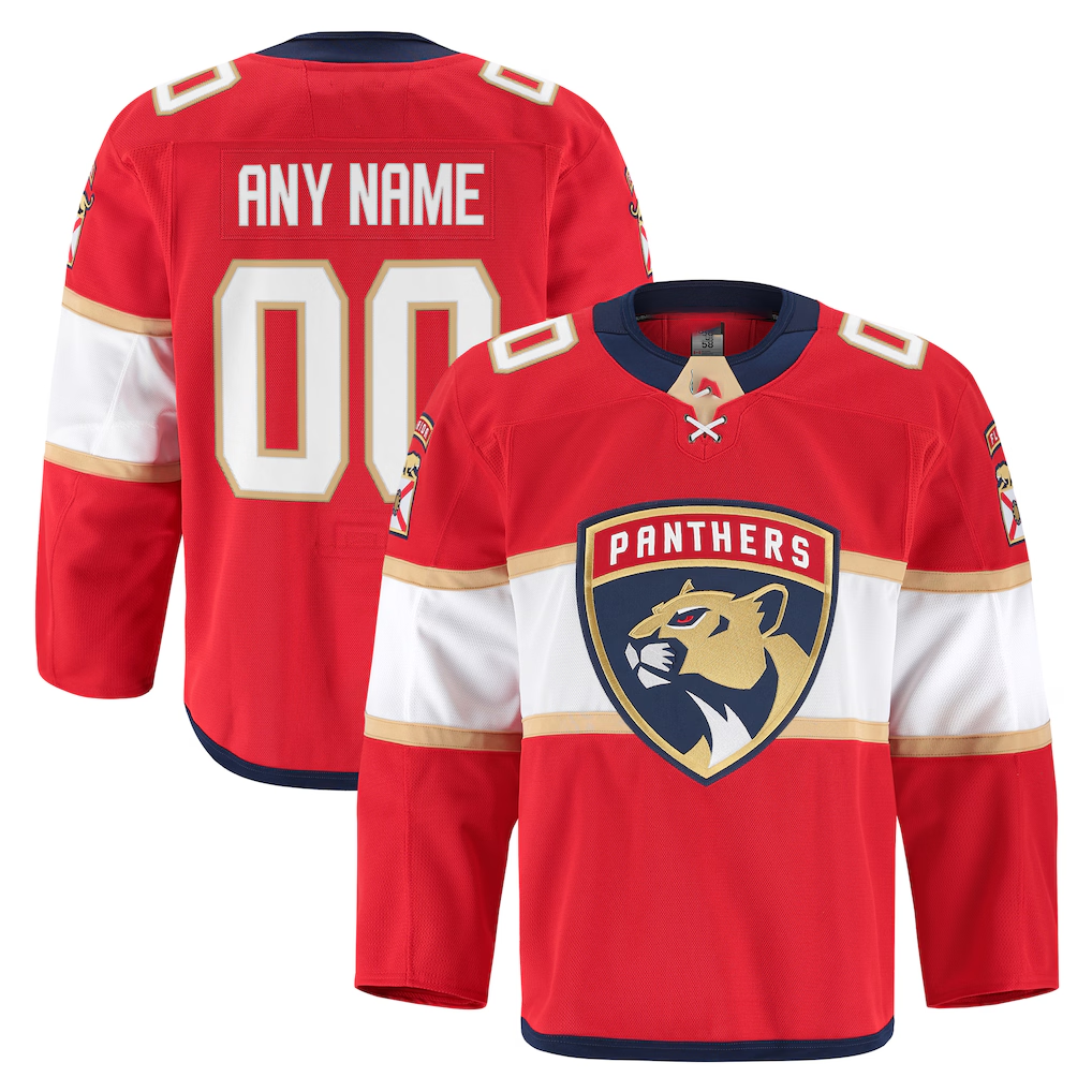 Tocy Custom F.Panthers Red Home Authentic Pro Jerseys