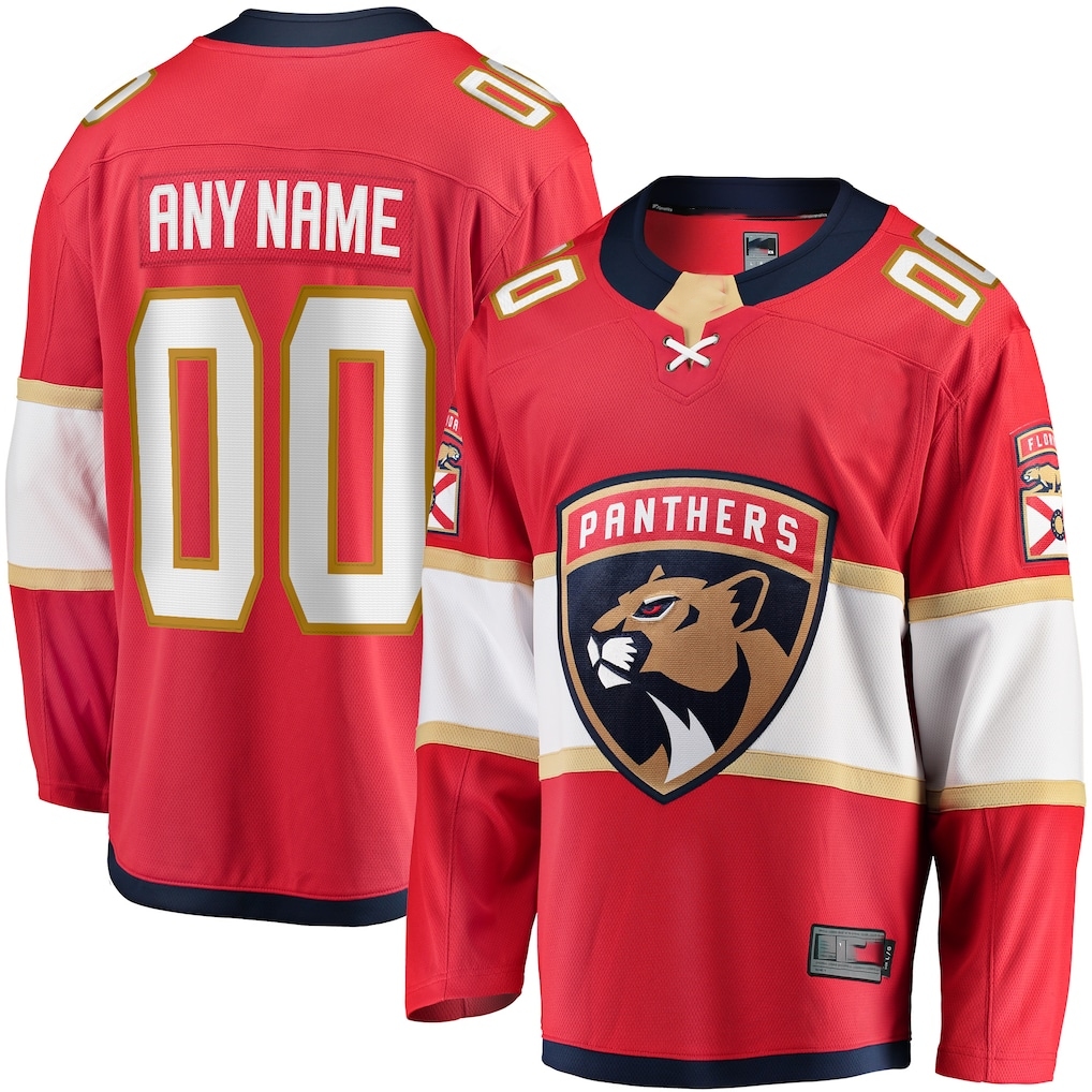 Tocy Custom F.Panthers Red Home Breakaway Jerseys