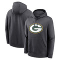 tocy Custom GB.Packers Anthracite Pullover Hoodie Game Stitched Jerseys