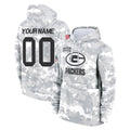 tocy Custom GB.Packers Arctic Camo Salute to Service Hoodies Limited Game Any Name & Numbers Stitched Jerseys