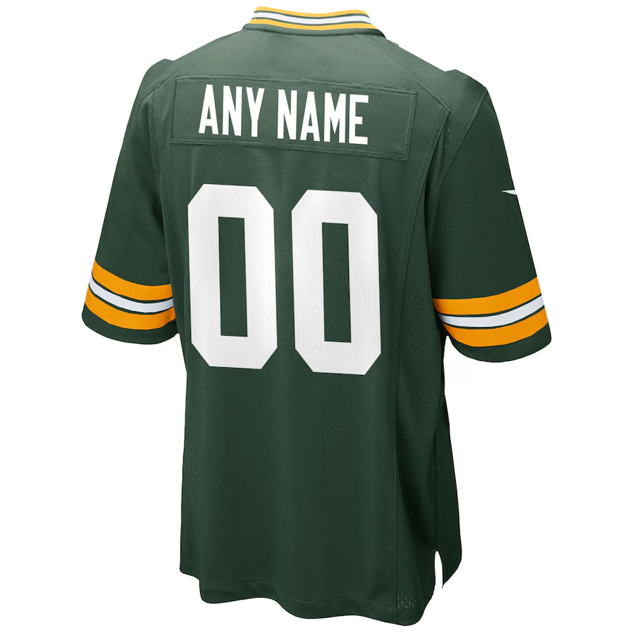tocy Custom GB.Packers Green Home Game Stitched Jerseys