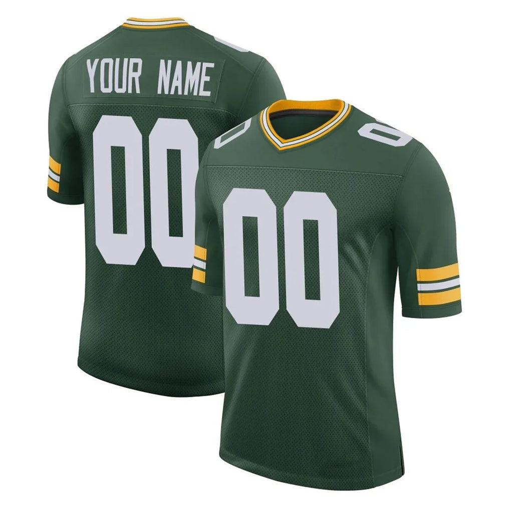 tocy Custom GB.Packers Green Limited Classic Home Game Any Name & Numbers Stitched Jerseys