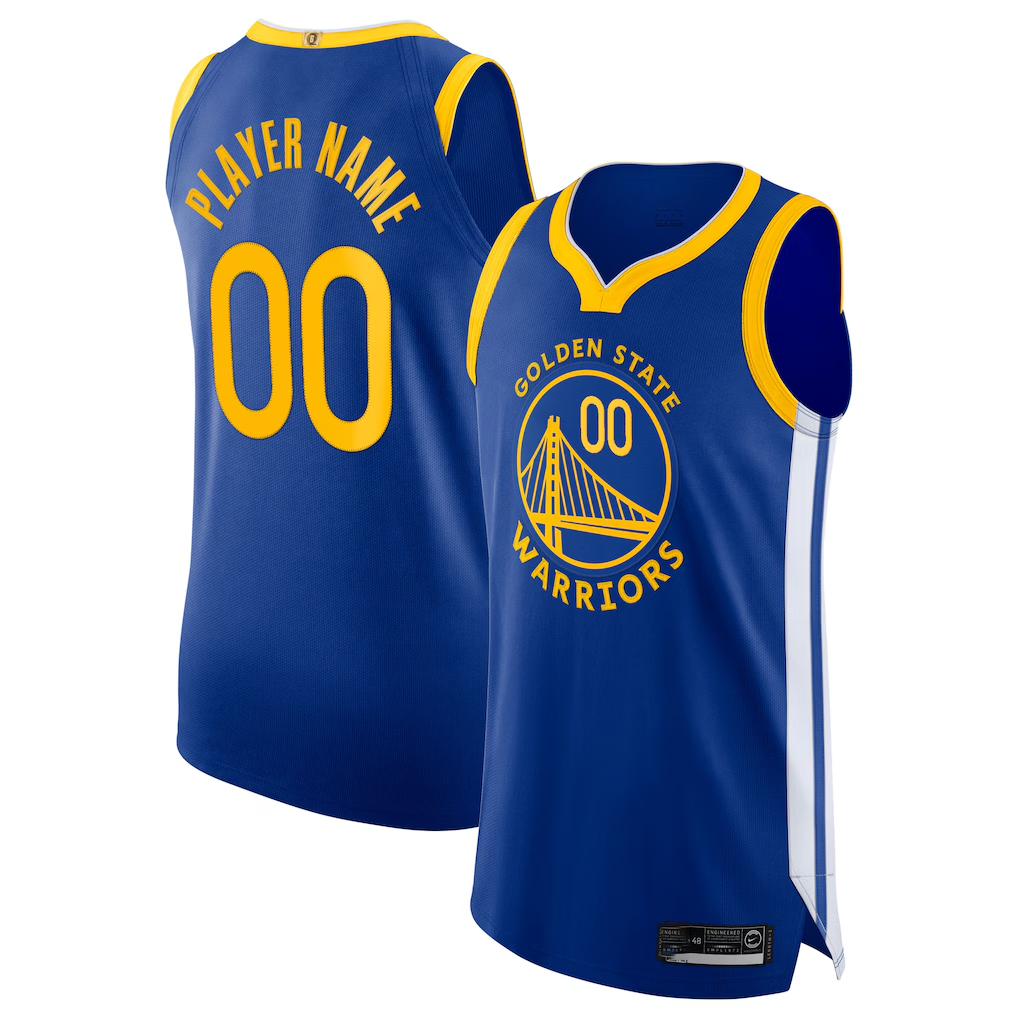 tocy Custom G.State Warriors Blue 2020-21 Authentic Jerseys - Icon Edition