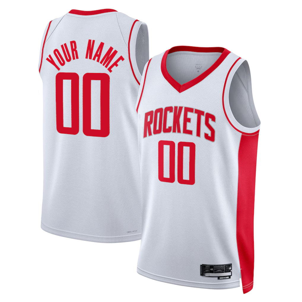 tocy Custom H.Rockets White 2022-2023 Swingman Stitched Jerseys- Statement Edition