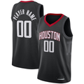 tocy Custom H.Rockets Black Swingman Stitched Jerseys - Statement Edition