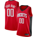 tocy Custom H.Rockets Red Swingman Stitched Jerseys-Icon Edition