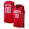 tocy Custom H.Rockets Red Swingman Stitched Jerseys-Icon Edition