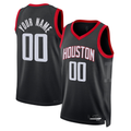 tocy Custom H.Rockets Black Swingman Stitched Jerseys-Association Edition