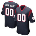 tocy Custom H.Texans Navy Home Game Any Name & Numbers Stitched Jerseys