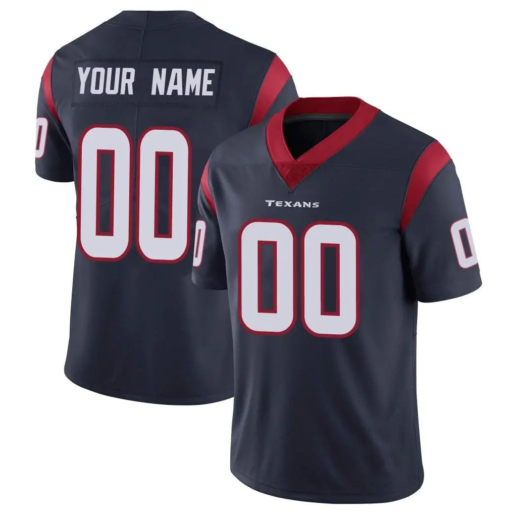 tocy Custom H.Texans Navy Limited Vapor Untouchable Home Game Any Name & Numbers Stitched Jerseys