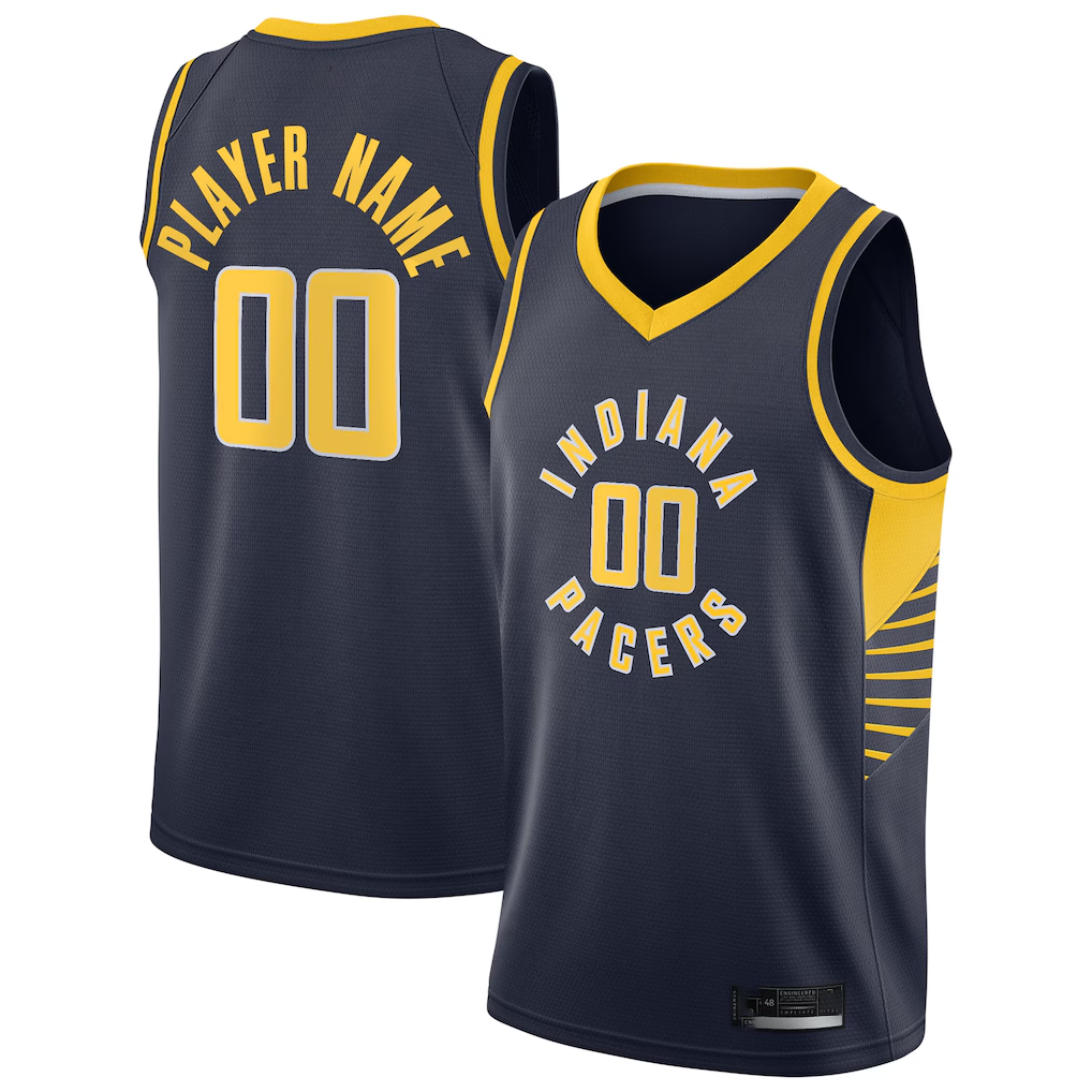 tocy Custom I.Pacers Navy 202021 Swingman Jerseys - Icon Edition