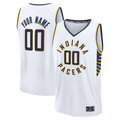 tocy Custom I.Pacers  White Fast Break Jerseys - Icon Edition